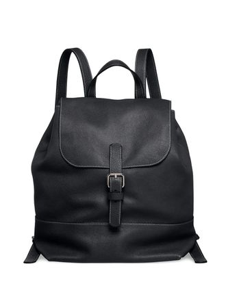 Giorgio Armani buckled backpack - men - Calf Leather - OS - Black