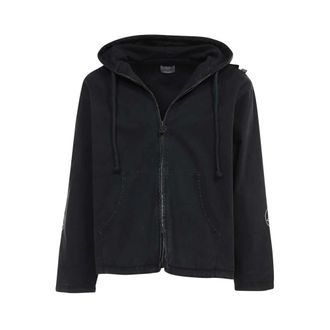 Isabella 1985 Hooded Katoenen Jas - Heren - Vesten met rits - Zwart - S - Katoen - Hoodies & sweatvesten