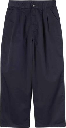 Carhartt Work in Progress Brockman Pant - Heren - Wijde Broeken - Blauw - M - Katoen - Broeken