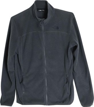 The North Face Mens 100 Glacier Full Zip Fleece Jacket in Grey Recycled Polyester