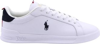 Polo Ralph Lauren Schoenen, Heren, Wit, 41 EU, Leer, Poes Sneaker
