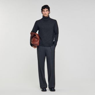 Sandro Wool and cashmere turtleneck jumper