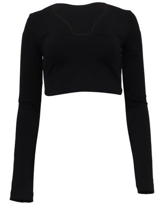 Givenchy Long Sleeve Crop Top, Size Fr; 36 (Authentic Pre-Loved)
