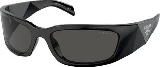 Prada PR A14S Zonnebril - Dames - Accessoires - Zwart - Maat: 60 MM