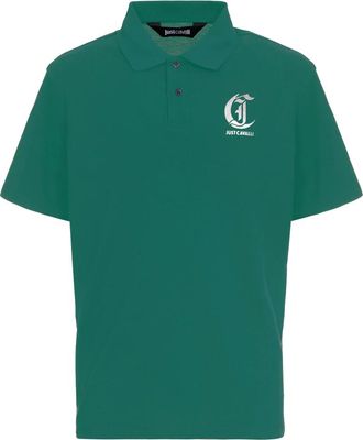 Just Cavalli T-shirts en Polos - Heren - Polos - Groen - S - Tops