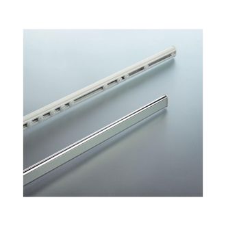 Spirella Spirella - Barra Para Cortina De Ducha O Ba&ntilde;era Extensible Sin Taladrar En Aluminio Surprise 125-210cm Gris