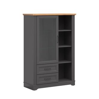 Petits Meubles Vajillero bajo 1 puerta 2 cajones tableros de aglomerado laminados
