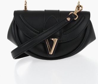 Versace Leather Shoulder Bag VIRTUS With Removable Strap Versace