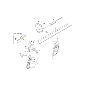 STIGA Sports Cabeza De Engranaje D. 28 Original Stiga - 118805089/0