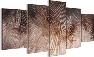 OEM Cuadro Sobre Lienzo Italiano De 100 X 50 Cm, Pent&aacute;ptico, Estilo Boho, Naturaleza. Cuadro Sobre Lienzo Italiano De 200 X 100 Cm, Pent&aacute;ptico, Estilo Boh