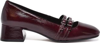 Carmens Red Leather Pointed Pumps