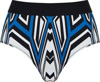 Naturana Bikini-Hose NATURANA City Vibes, Damen, Gr. 38, N-Gr, bunt (schwarz multic), Elasthan, Polyamid, gemustert, Badehosen Bikini-Hose, Mit Muster, flexibl