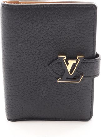 Louis Vuitton Black Noir Leather Wallet (Bi-Fold) (Pre-Owned)