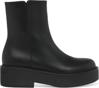 Gianvito Rossi Hiro Bootie Biker in Black Calf Leather at Nordstrom, Size 38.5