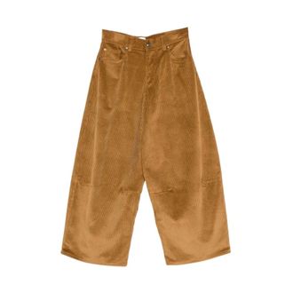 Paul Smith Dames, Broeken, Bruin, Maat: S Corduroy