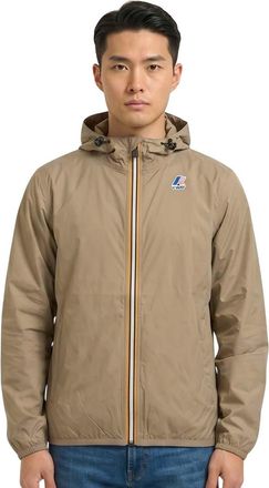 K-Way Beige Logo Hood Jacket