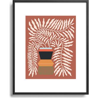 Deny Designs Nude Framed Art Print in Black Tones at Nordstrom, Size 24X36
