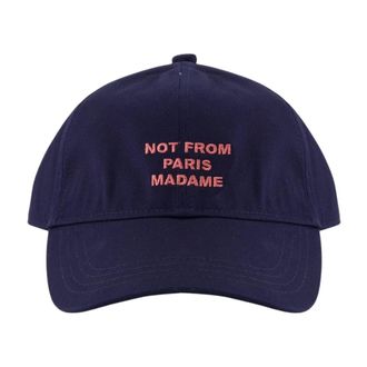 Dr&ocirc;le de Monsieur Slogan Cap - Heren - Petten - Blauw - ONE Size - Katoen - Accessoires