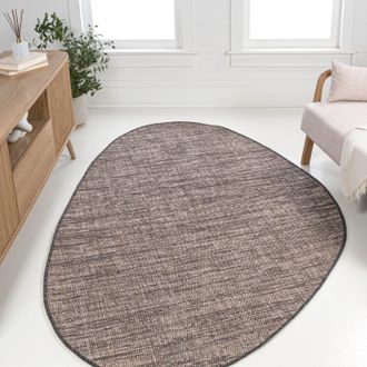 Jonathan Y Designs Callan Modern Rustic Abstract Indoor/Outdoor Shaped Area Rug