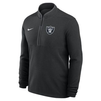 Nike Las Vegas Raiders Logo Victory Nike Mens Dri-FIT NFL 1/2-Zip Long-Sleeve Top in Black | 0343166N8D-R48