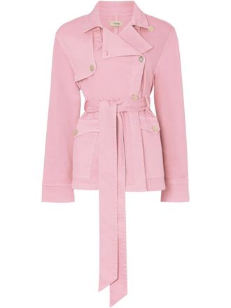 Temperley London Maye jacket - women - BCI Cotton/Elastane - L - Pink