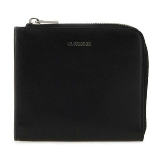 Jil Sander Card Holder - Heren - Accessoires - Zwart - Maat: ONE Size Leer