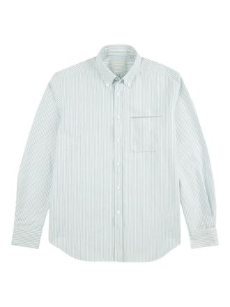 Glanshirt striped oxford shirt - White