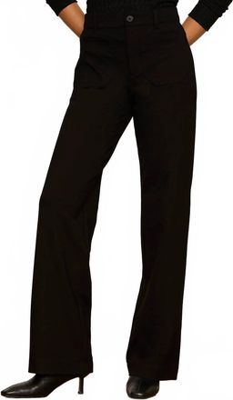 Sanctuary Marine Ponte Straight Leg Pants In Black
