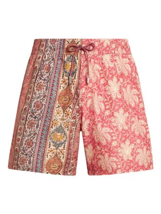 Etro abstract-pattern swim shorts - men - Polyester - M - Neutrals