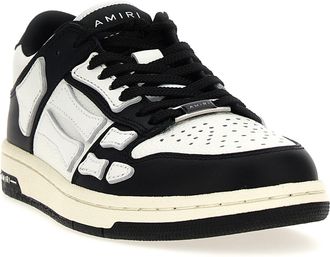 Amiri Womens Bicolor Leather Low Top Sneakers