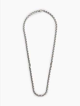 Tommy Hilfiger 3D Flag Stainless Steel Chain-Link Necklace