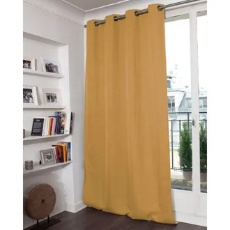 MOONDREAM Cortina opaca total 100% ollaoss amarillo mc215 130lx250h