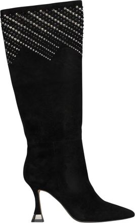 Alma En Pena Laars met strass detail - Dames - Laarzen met Hak - Zwart - 37 EU - Schoenen
