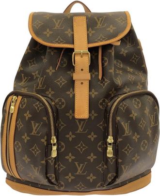 Louis Vuitton Marron Monogram Coated Canvas Backpack (Pre-Owned)