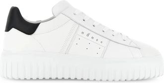 Hogan Stripes White leren sneakers - Heren - Sneakers - Wit - 43 1/2 EU - Leer - Schoenen