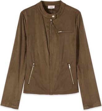 Oltre Jassen, Dames, Groen, 2Xl, Leather Jassen