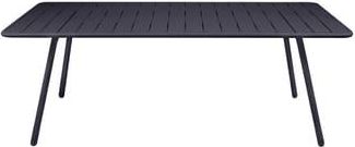Fermob Rectangular table Luxembourg - Grey - Lacquered aluminium - Designer Frédéric Sofia