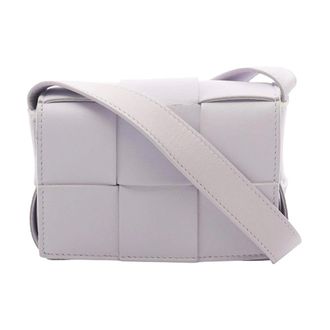 Bottega Veneta Pre-owned Mini Bags, female, Purple, Size: ONE SIZE Pre-owned Woven Leather Crossbody Bag
