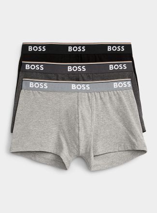 BOSS Mens 2 BOSS essential trunks Cotton 3-pack