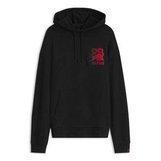 HUGO BOSS x RB cotton hoodie with bull motif