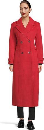 Avec Les Filles Tailored Maxi Coat Womens Coat True Red : SM, Polyester