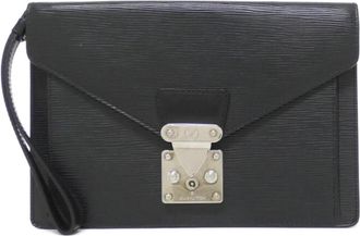 Louis Vuitton Epi Black Leather Pochette (Pre-Owned)