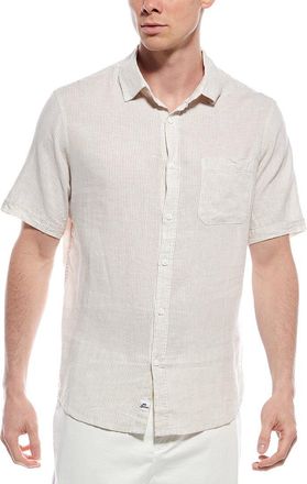 Mr. Swim Mr. Swim Stripe Linen-Blend Shirt