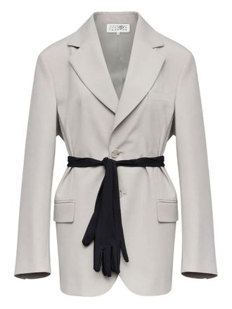 Maison Margiela Blazer a maniche lunghe - Grigio