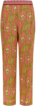 Etro Paisley Foliage Twill Broek - Dames - Slim Fit Broeken - Veelkleurig - S - Broeken