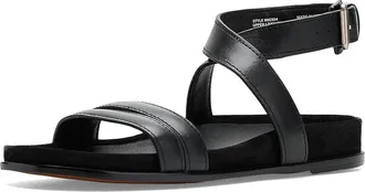 Madewell Molly Chunky Ankle Strap Womens Wedge Shoes True Black : 10.5 M, Leather