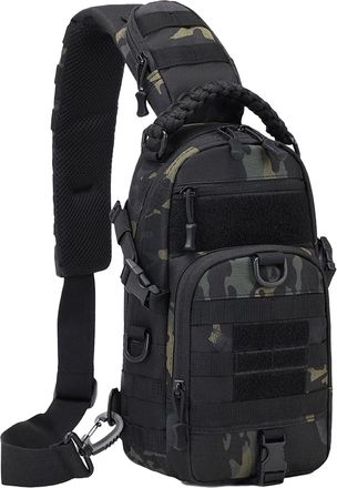 Generic Shoulder Sling Bag Chest - Sturdy Compact Pack Camping Phone Holder, Waterproof Army Fans Travel, Hiking Fishing Cycling Men | Camping Fishing Cycling