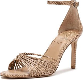 Vince Camuto Blaine Strappy Band High Heel Sandals Womens Sandals Milk Tea : 7.5 M, Synthetic