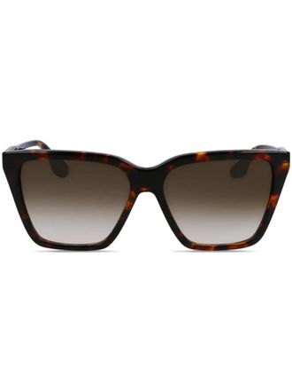 Victoria Beckham tortoiseshell-effect sunglasses - Brown