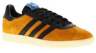 adidas Originals ADIDAS Originals Mens Trainers Gazelle Leather Lace Up yellow black - Size UK 4.5